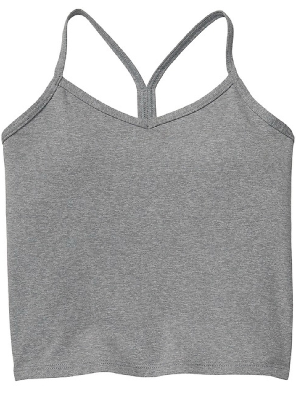 Athleta Girl All Day SoftLuxe Longline Bra Top Gray Size M